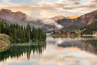 Colorado Rocky Mountains Wall Art, Lake, Water Reflection, Sunrise Nature Photography, Canvas Wall Art, Nature Wall Art
