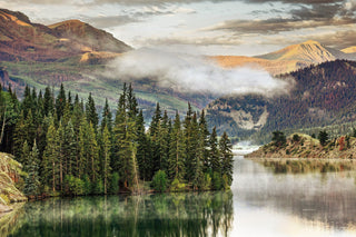 Colorado Rocky Mountains Wall Art, Lake, Nature Photography, Pine Trees, Nature Wall Art