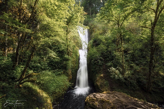 Set of 3 Bridal Veil Falls Wall Art - Extra Large Canvas - Oregon Landscape Photography - Gallery Wall Decor Set