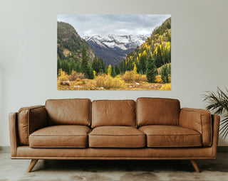 Colorado Fall Mountain Wall Art Print - Nature Canvas