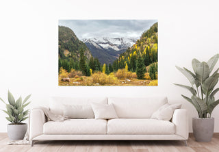 Colorado Fall Mountain Wall Art Print - Nature Canvas