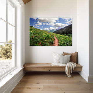 Colorado Wildflowers Wall Art - Mountain Photo - West Maroon Pass - Crested Butte - Hiking Path Photo - Nature Lover Gift