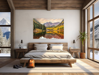 Maroon Bells Sunset - Canvas Wall Art or Photo Print