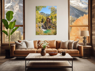 Colorado Crystal Mill Wall Art - Gallery Wrapped Canvas, Nature Wall Art