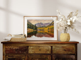 Maroon Bells Sunset - Canvas Wall Art or Photo Print