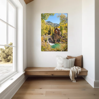 Colorado Crystal Mill Wall Art - Gallery Wrapped Canvas, Nature Wall Art