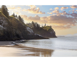 Cape Disappointment Lighthouse Photo Wall Art, Coastal Washington Canvas Home Decor, Ocean Photography, Beach Picture