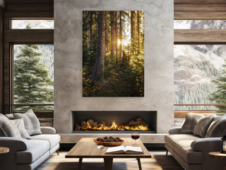 Sunrise in the National Forest - Canvas Wall Art - Nature Photography for Home Decor