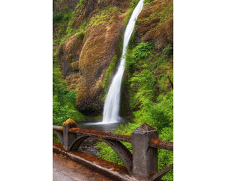 Horsetail Falls Oregon Photo, Canvas Wall Art, Oregon Photography