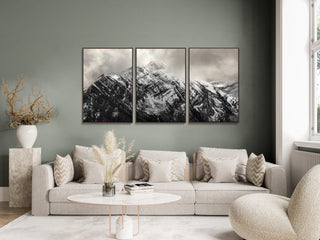 Framed Wall Art Mountain Set of 3 Canvas Prints - Colorado Landscape- Large Art Prints for Living Room or Bedroom Decor