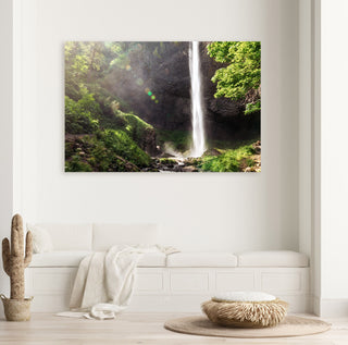 Oregon Waterfalls Wall Art - Latourell Falls - Columbia River Gorge - Nature Photography - Home Office Decor