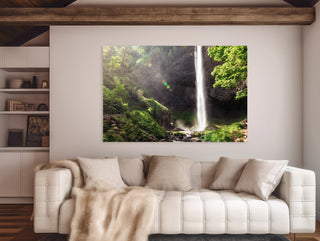 Oregon Waterfalls Wall Art - Latourell Falls - Columbia River Gorge - Nature Photography - Home Office Decor