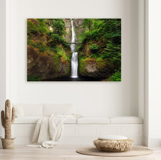 Multnomah Falls Picture - Metal Wall Art - Aluminum Print - Glossy Finish - Home or Office