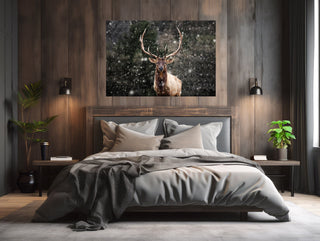 Large Elk Canvas Wall Art - Wildlife Photography