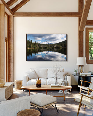 Mount Hood Framed Canvas Print - Oregon Nature Wall Art Home Decor