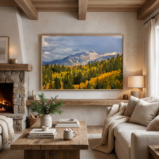 Mountain Canvas Wall Art in Living Room