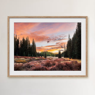 Rocky Mountain Sunrise, Colorado Landscape Canvas Wall Art or Photo Print