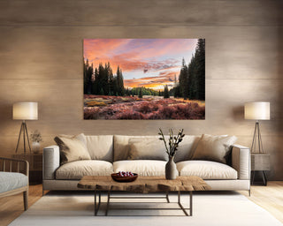 Rocky Mountain Sunrise, Colorado Landscape Canvas Wall Art or Photo Print