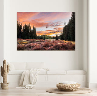 Rocky Mountain Sunrise, Colorado Landscape Canvas Wall Art or Photo Print