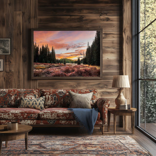 Rocky Mountain Sunrise, Colorado Landscape Canvas Wall Art or Photo Print